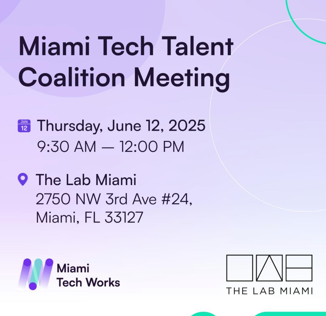 Miami Tech Talent Coalition Meeting